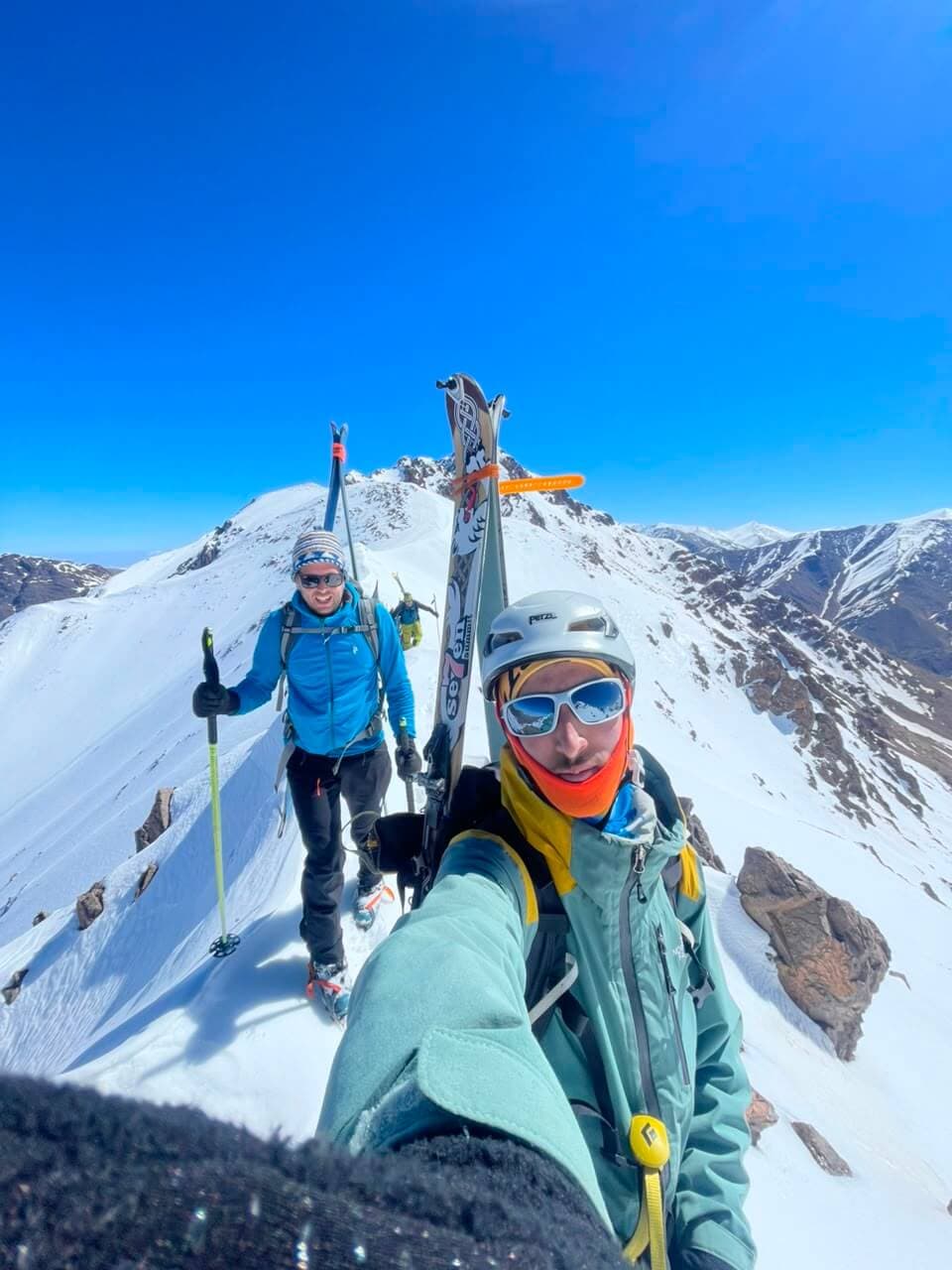 High mountain ridge in Morocco's Atlas Mountains
