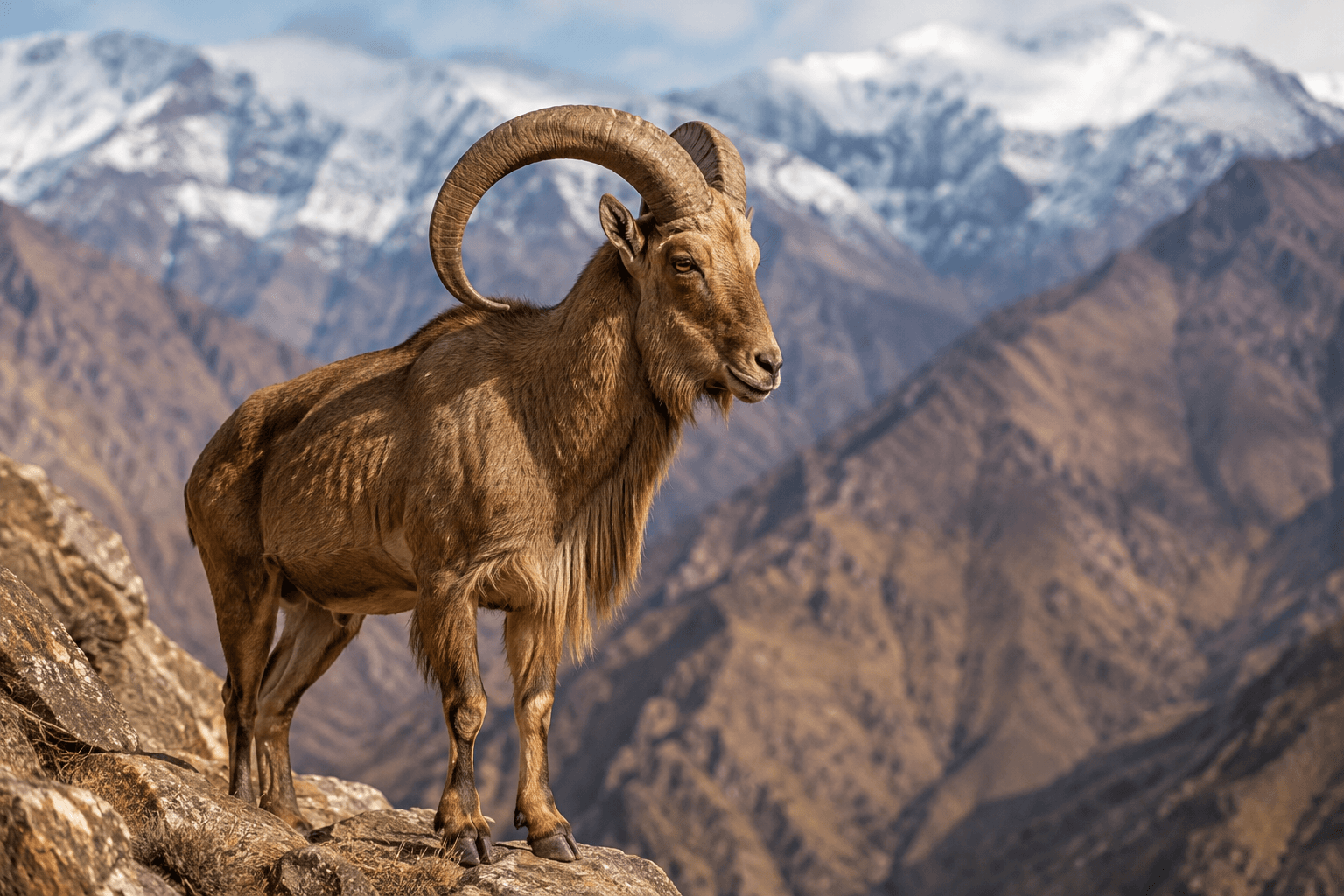Aoudad in the High Atlas Mountains of Morocco