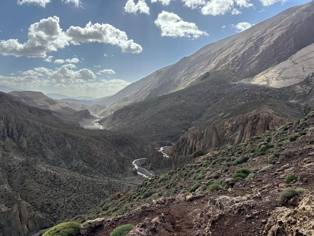 The Mgoun River View From View Point, Central High Atlas