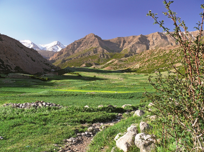 M'Goun Massif and mountain landscapes in Morocco