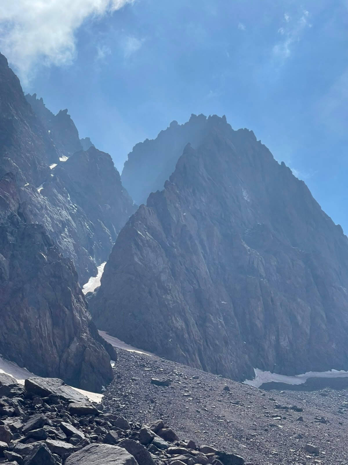 High Atlas mountain landscape during the Atlas Challenge expedition in Morocco