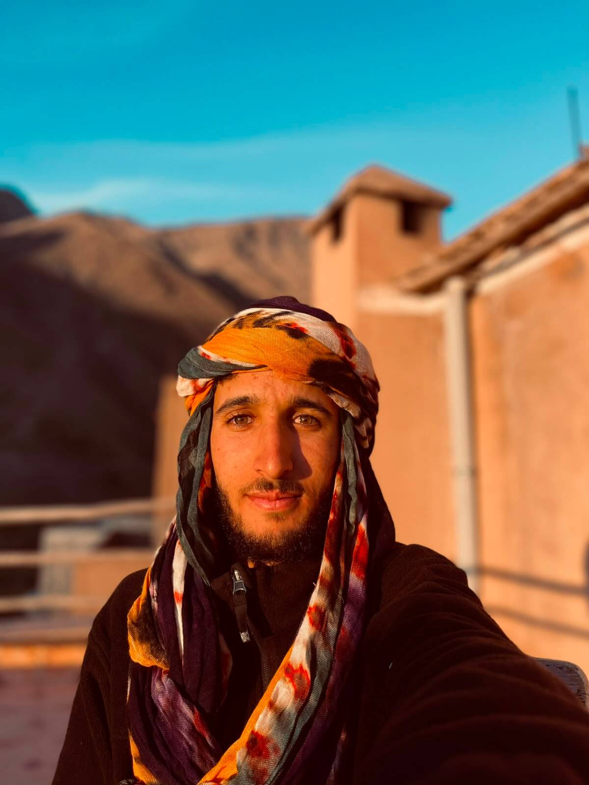 Tacheddirt village in the High Atlas Mountains on the Toubkal Circuit Trek in Morocco