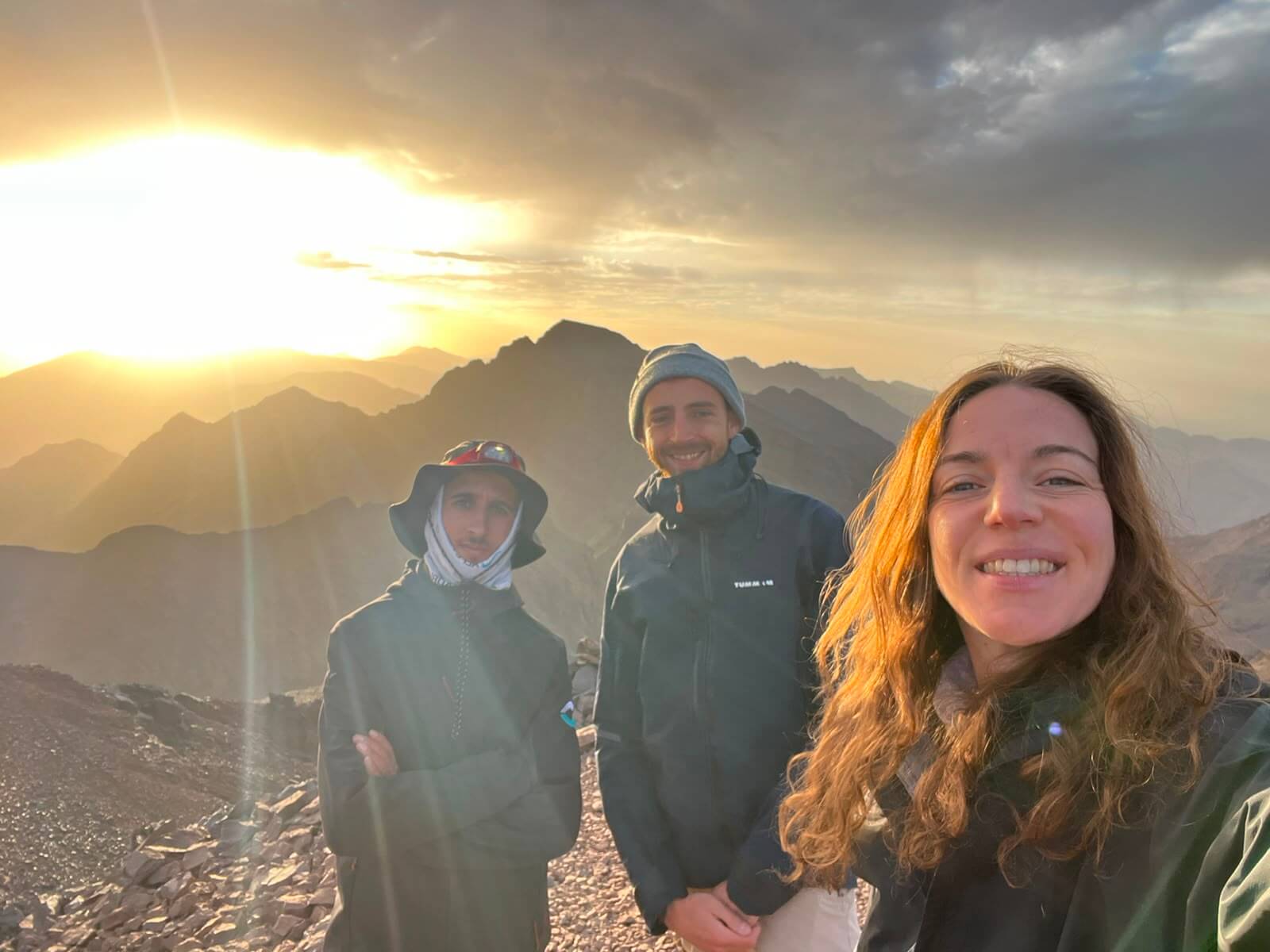 Sunrise over Mount Toubkal during the Toubkal Round Trek in Morocco's High Atlas Mountains